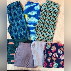 Lularoe LOT of 7 leggings - OS 
New